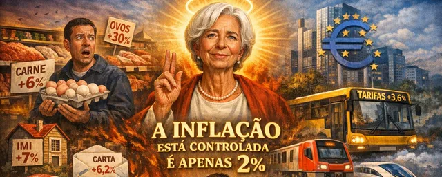 A Inflação Controlada da Cadastrada Christine Lagarde: 2% no Papel, 30% no Ovo!